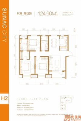 建面124.9