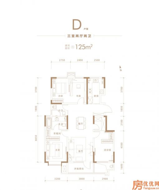 建面125