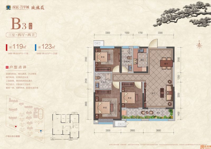 建面119